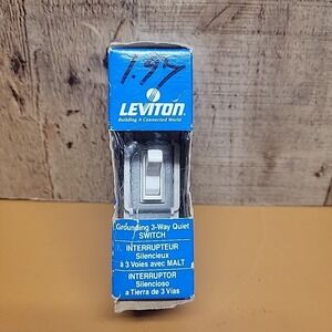 Leviton 3-Way Lighted Grounding Ac Quiet Toggle Switch (836-05503-LHI)